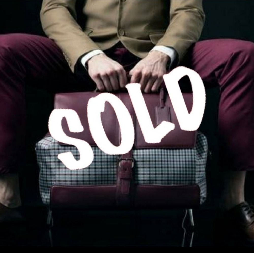 🧳Brioni Leather/Silk Weekender ✈Jet Bag MSRP$5500